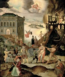 Allegorie von Laster und Tugend