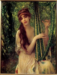 Die Musik (Porträt von Agathe Calmel). (1817-1908)