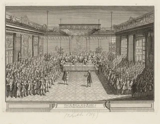 Festbankett in der Corner Parade Hall im Dresdner Schloss am 3. September 1719
