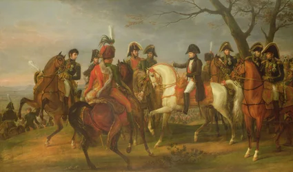 Napoleon gibt Befehle vor der Schlacht von Austerlitz, 2. Dezember 1805
