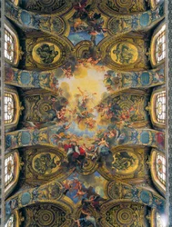 Fresken des Gewölbes der königlichen Kapelle, dekoriert von Antoine Coypel, de La Fosse und Jouvenet (Fresko)