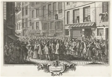 Die Rue Quinquempoix, 1720