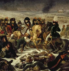 Napoleon auf dem Schlachtfeld von Eylau, 9. Februar 1807, 1808 (Detail von 18910)