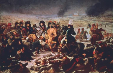 Napoleon auf dem Schlachtfeld von Eylau, 9. Februar 1807, 1808