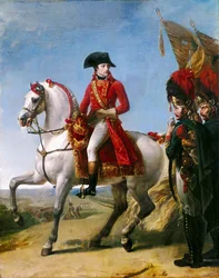 Napoleon Bonaparte, Erster Konsul, inspiziert seine Truppen nach der Schlacht von Marengo