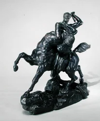 Theseus kämpft gegen den Zentauren Bienor