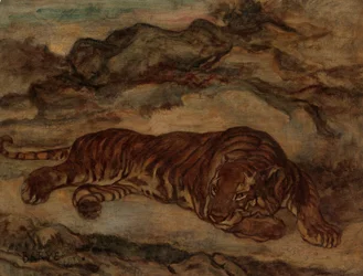 Tiger in Ruhe, ca. 1850-65