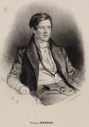 Porträt des Pianisten und Komponisten Franz Hünten 1793-1878