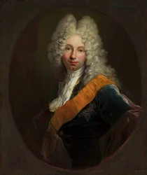 Friedrich Wilhelm Kettler (1692-1711) (Porträt eines Mannes in einer Perücke mit dem Orden des Schwarzen Adlers)