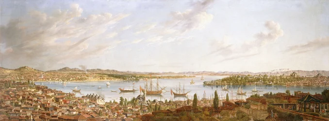 Blick auf Konstantinopel und den Bosporus, 1770