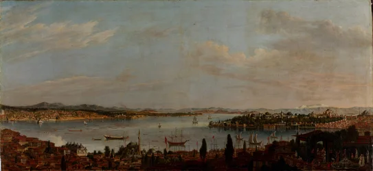 Panoramablick auf Istanbul, zweite Hälfte des 18. Jahrhunderts