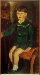 Sohn Peter (sitzend)