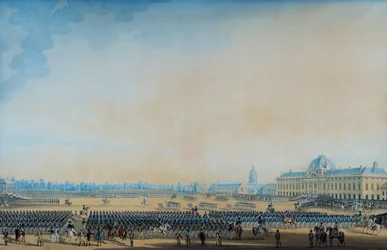 Verteilung der Fahnen und der Nationalgarden, Champ-de-Mars, 7. September 1814