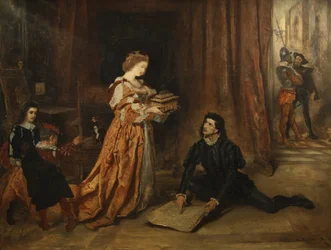 Kolumbus und Königin Isabella