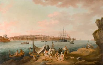 Hafenszene, Malta