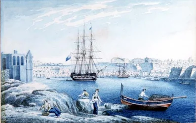 Malta: Blick auf La Valletta vom Punkt am Corradino