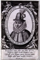 Porträt von Isabella Clara Eugenia von Österreich (1566-1633) Ehefrau von Albert, Erzherzog von Österreich (1559-1621)