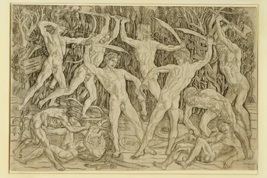 Kampf nackter Männer