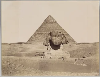 Sphinx und die Pyramide von Chephren