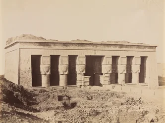 Tempel von Dendera, um 1870er - 1880er