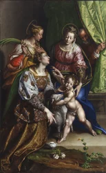 Madonna mit Kind, St. Joseph, St. Katharina und St. Agnes