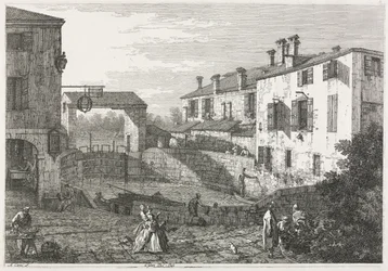 Ansichten: Die Schleuse am Kanal von Dolo, 1735-1746