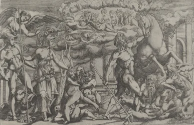 Wettstreit zwischen Neptun und Athena, 1540-45
