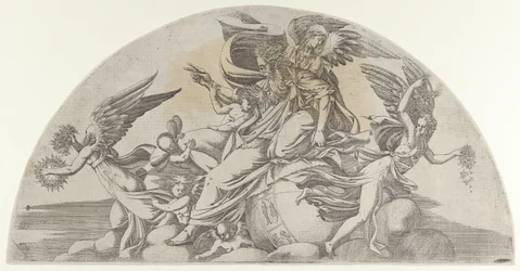 Gott auf der Welt sitzend, 1540-45