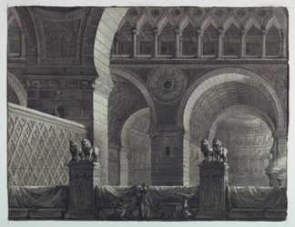 Bühnenbild, Innenraum des orientalischen Gebäudes
