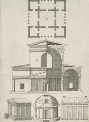 Antike Tempel und Rotunden (Fünf Entwürfe)