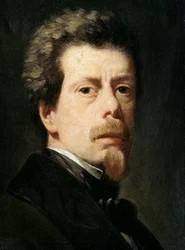 Selbstporträt des Künstlers. Gemälde von Antonio Maria Esquivel y Suarez de Urbina (1806-1857), ca. 1856. Öl auf Leinwand. Madrid, Museo del Prado.