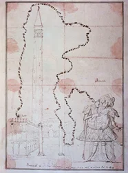 Porträt von Antonio Bernacchi, italienischer Kastrat (Karikatur)