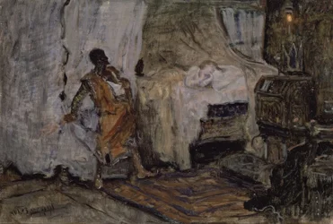 Skizze von Othello und Desdemona