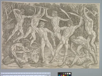 Schlacht der Nackten, um 1475