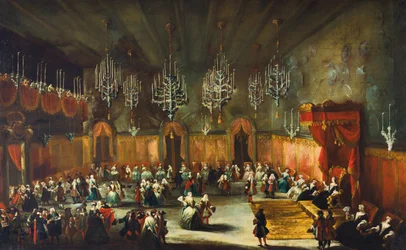 Ball zu Ehren von Anna Maria Luisa de Medici, Kurfürstin der Pfalz, ca. 1718-1719
