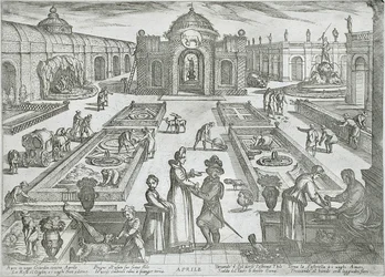 April: Ein Garten