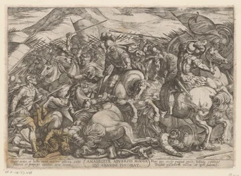 Die Israeliten kämpfen mit den Amalekitern