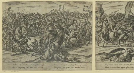 Der Tod von Camillus im Kampf zwischen Griechen und Römern