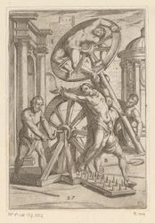 Folter mit scharfen Spitzen und Rädern. Von christlichen Märtyrern erlittene Folterungen (Serientitel)