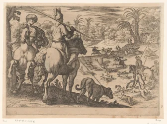 Jagd auf Strauße (Jagdszenen, Teil 6)
