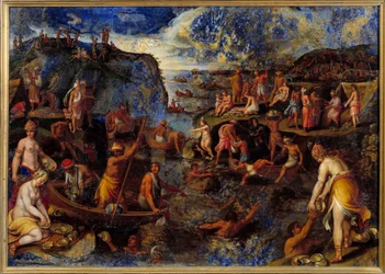 Perlenfischen durch Amerikaner