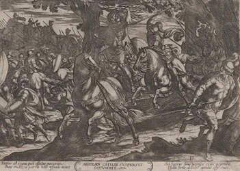 Jakob tötet Absalom, aus Die Schlachten des Alten Testaments