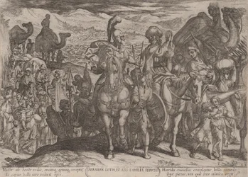 Tafel 3: Abraham bringt Lot und seine Familie in sein eigenes Land, aus 