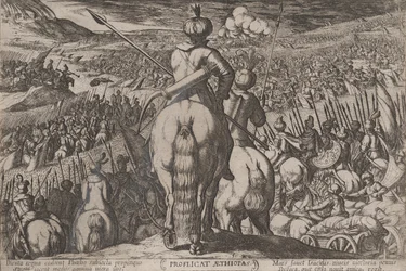 Tafel 5: Die Niederlage der Äthiopier, aus 