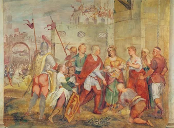 Jacopo Barbarigo befreit Königin Margarete von Ungarn von den Türken im Jahr 1426