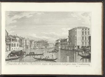 Ansicht des Canal Grande, Palazzo Bembo und Palazzo Vendramin-Calergi in Venedig