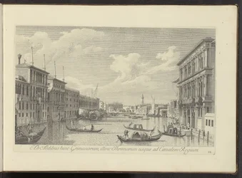 Ansicht des Canal Grande und Palazzo Vendramin-Calergi in Venedig