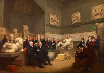Die Treuhänder im temporären Elgin-Raum, 1819