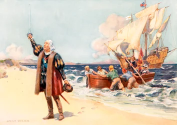 Kolumbus landet in Amerika, 12. Oktober