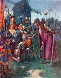 "Der Prinz kniet vor seinem Vater nieder: Ihm gehört die Schlacht – ihm ganz!"